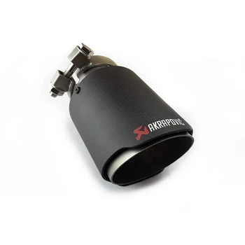 Насадка наконечник глушителя Akrapovic АК66-89 ZB carbon d66мм L170мм зовн d89мм на выхлопную трубу SV0652