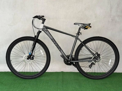Горный велосипед DYNA 27.5″ рама 17” кассета, алюминий, 24 скорости Shimano серый
