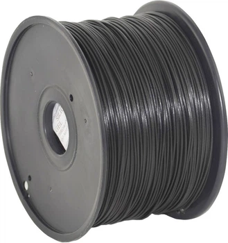 Пластиковий матеріал для 3D прінтера Gembird 3DP-PLA1.75-01-BK (філамент) для 3D-принтера, PLA, чорний Діаметр: 1,75 мм, 1 кг/катушка