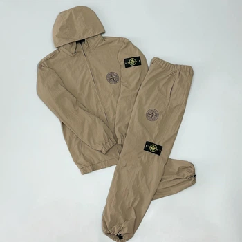 Мужской спортивный костюм Stone Island 2XL песочный (0107)