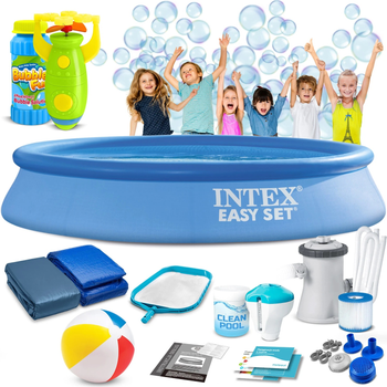 Садовий наливний басейн Intex 28118 305 x 61 см 16 в 1 з мильною машинкою (5903890614805)
