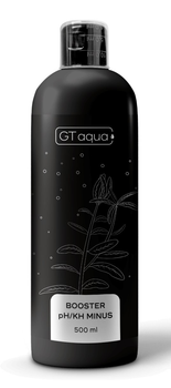 Preparat do obniżania pH i twardości węglanowej KH wody w akwarium GT Aqua Booster pH/KH minus 500 ml (5908252830831)