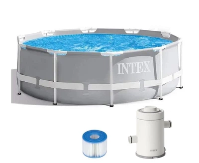 Каркасный круглый бассейн Intex 305х99 см, 6500 литров, с фильтром 2006 литров/час