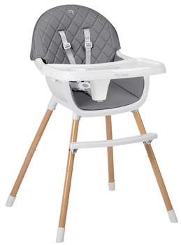 Krzesełko do karmienia Ricokids Nukido Lilo Szare (5903890621377)