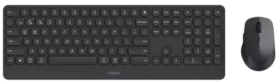 Комплект бездротовий Rapoo 9390M Multi-mode Black (6940056131355)