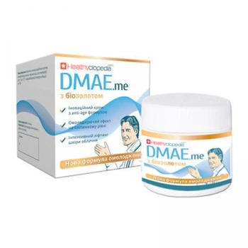 Крем для лица Healthyclopedia DMAE с биозолотом 30+ лифтинг эффект 50 мл