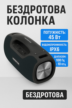 Портативная Bluetooth колонка Hopestar A6 Pro – 40 Вт, водонепроницаемая, до 10 часов работы
