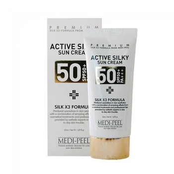 Сонцезахисний крем Medi Peel Active Silky Sun Cream SPF50+ /PA+++ 50 мл