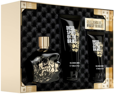 Набір для чоловіків Diesel Spirit Of The Brave Pour Homme Туалетна вода 125 мл + гель для душу 100 мл + 50 мл (3614273587754)