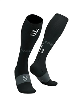 Гольфи компресійні для бігу Compressport SU00050B 990 0T4 Full Socks Oxygen T4 (42-46 см) Black