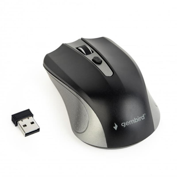 Мышь беспроводная оптическая Gembird MUSW-4B-04-GB 1600dpi на батарейках Grey-Black