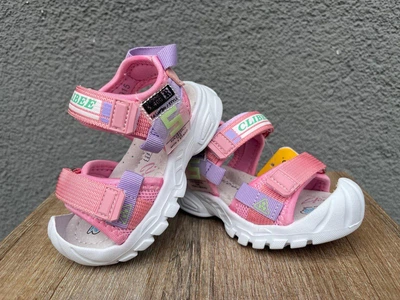 Босоніжки дитячі для дівчинки Clibee Pink/Purple 25 р, рожеві