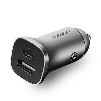 Автомобильное зарядное устройство UGREEN CD130 Dual USB Car Charger Space Gray (30780)