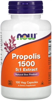 Прополис Now Foods Propolis 1500 100 вегетарианских капсул в упаковке (ARE-574055)