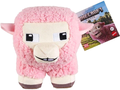 Maskotka Mattel Minecraft Movie Pink Sheep pluszowa 20 cm JFP56 (194735303267)