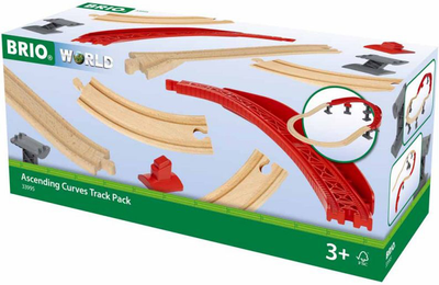 Ігровий набір Brio World Гірська дерев'яна червона траса 63399500 (7312350339956)
