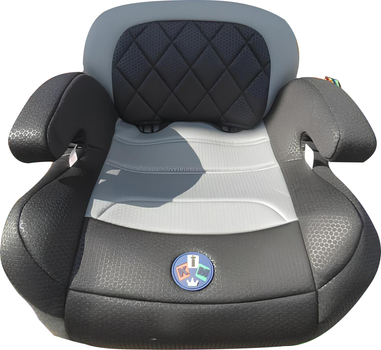 Автокресло Baby Car Seat HB608 со спинкой Черно-серое (km-79743)