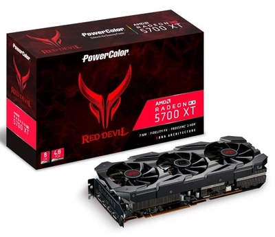 Відеокарта PowerColor AMD Radeon RX 5700 XT Red Devil 8GB GDDR6 (AXRX 5700XT 8GBD6-3DHE/OC), Б/в