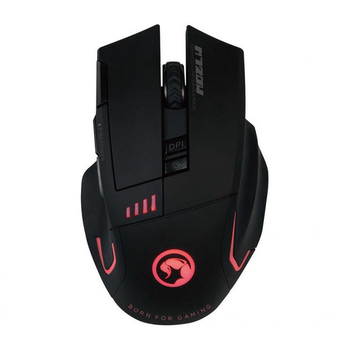 Беспроводная бесшумная компьютерная мышь Marvo M720W 6colors-LED 8 кнопок Fast Key 4800 dpi Black