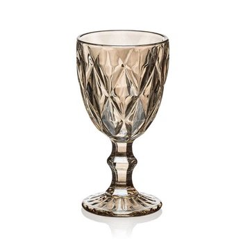 Набор бокалов для вина Glassware 6шт Подарочные цветные стеклянные фужеры для коктейлей 300мл Gold