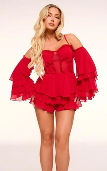 Комбинезон PrettyLittleThing CNJ7056 40 красный