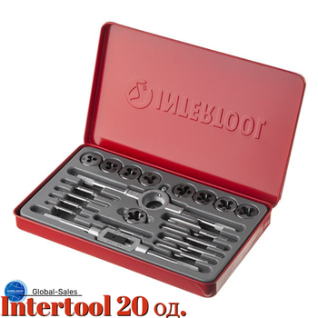 Набор метчиков и плашек Intertool 20 ед. Pro (SD-8021)