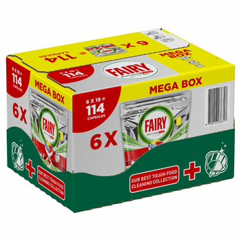 Капсули для посудомийних машин Fairy Platinum Plus Все-в-1 114 шт (8700216236317)