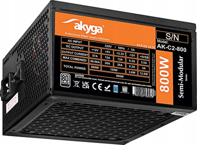 Блок живлення Akyga AK-C2-800 800W
