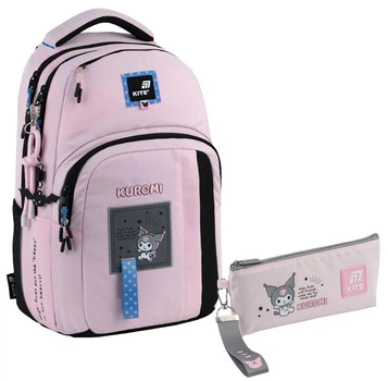 Рюкзак шкільний підлітковий + пенал Kite Education teens Kuromi HK25-2578M
