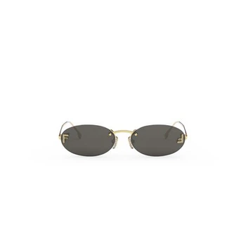 Сонцезахисні окуляри Fendi First Crystal Ovale Sonnenbrille Gold