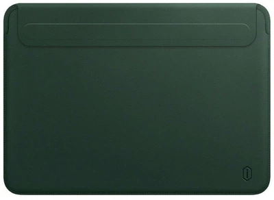Чехол-папка WIWU Skin Pro II PU Leather Sleeve MacBook Pro 14 M1 2021 Темно-зеленый