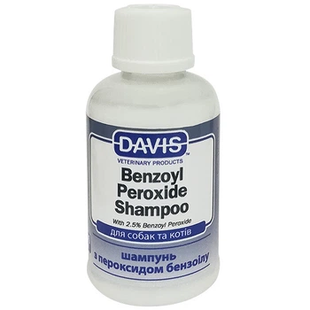 Шампунь для лечения дерматитов, демодекоза, акне у собак и кошек Davis Benzoyl Peroxide Shampoo, 50 мл