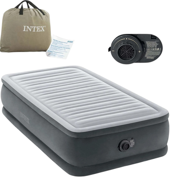 Materac dmuchany Intex 191 x 99 x 46 cm z wbudowaną pompką elektryczną 64412ND (6941057422947)