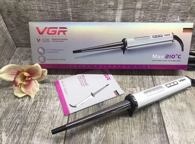 Професійна конусоподібна плойка VGR V-526