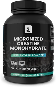 Добавка премиум-класса чистый креатин моногидрат Pure Original Ingredients Micronized Creatine Monohydrate 1360 г