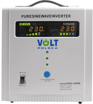 ДБЖ Volt Polska SINUS PRO 2200 E 12/230V 1600/2200 (3SP092212E) ДБЖ Volt Polska SINUS PRO 2200 E 12/230V 1600/2200 (3SP092212E)