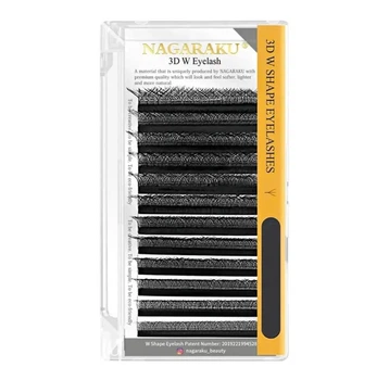 Ресницы Nagaraku 3D W-форма черные C 0.10 11 мм