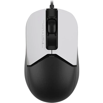 Мишка для ПК A4Tech FM12S дротова 1200dpi безшумна, симетрична, 4D-прокрутка Panda Black