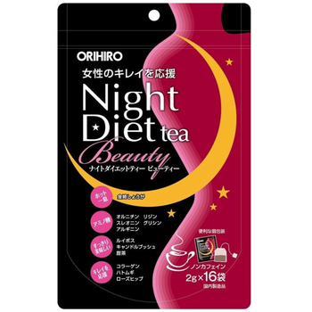Дієтичний чай для підтримання краси ORIHIRO Night Diet Tea Beauty , 16 шт