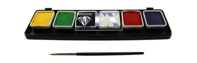 Палітра аквагриму Diamond FX Palette 6 colors Essential - Small, (6x6г)