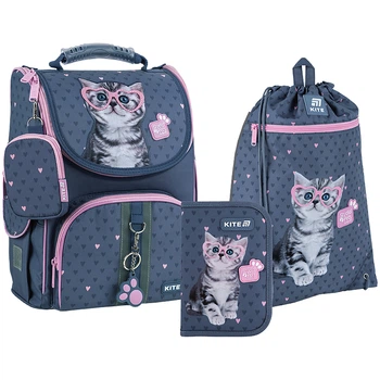 Шкільний набір Kite Education Studio Pets SET_SP25-501S (рюкзак, пенал, сумка)