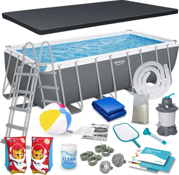 Басейн каркасний Bestway 488 x 244 x 122 см 18 в 1 56671N (5903890615833)