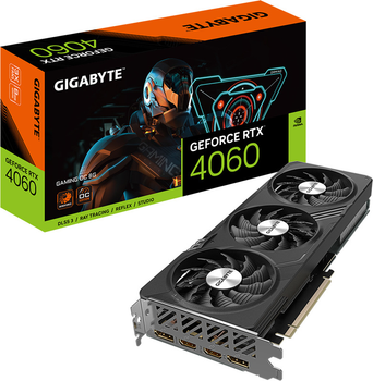 Відеокарта Gigabyte GeForce RTX 4060 Gaming OC 8GB GDDR6 (GV-N4060GAMING OC-8GD)
