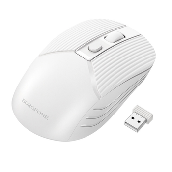 Маніпулятор миша BOROFONE BG5 Business wireless mouse White (6974443383003)