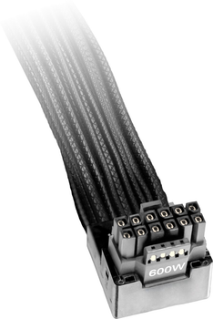 Kabel be quiet! 12V-2X6/12VHPWR 90° Reversed Cable PCI-E 0.7 m Black (4260052191576)