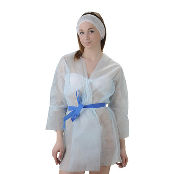 Куртка для пресотерапії з поясом Doilу, 1 шт/пач. з спанбонду L/XL, Блакитний