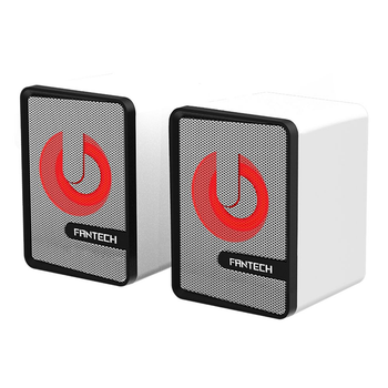 Ігрові комп'ютерні колонки Fantech GS203 Beat RGB 2.0 USB/3.5mm TRRS jack потужністю 6Вт кабель довжиною 1.2м White