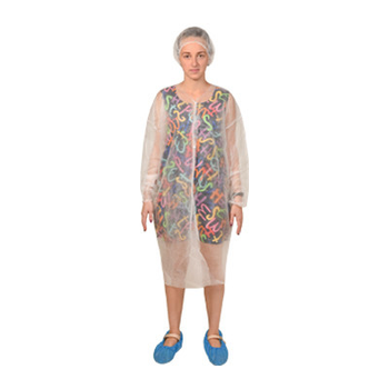 Халат CLASSIC на кнопках Fortius Pro, L/XL (10 шт/пач) Колір: білий