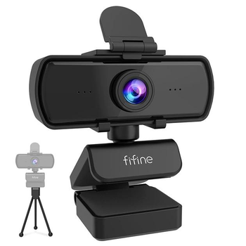 Веб-камера 2K Fifine K420 для компьютера с микрофоном и штативом трехногой