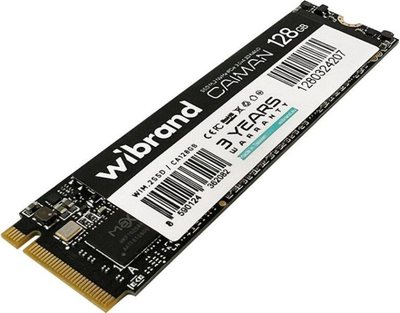 Накопичувач SSD Wibrand Caiman 128GB M.2 2280 NVMe PCIe 3.0 3D NAND (WIM.2SSD/CA128GB)